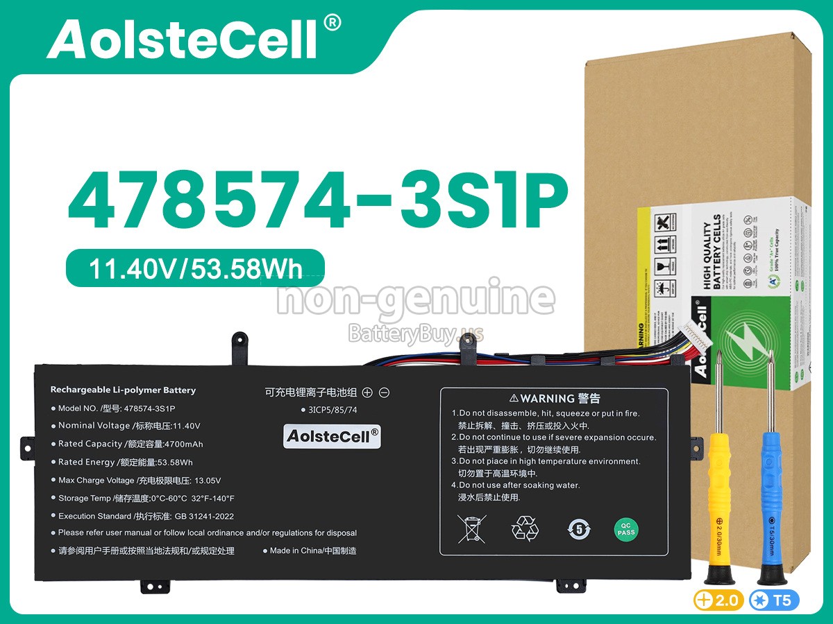 battery for Gateway 478574-3S1P