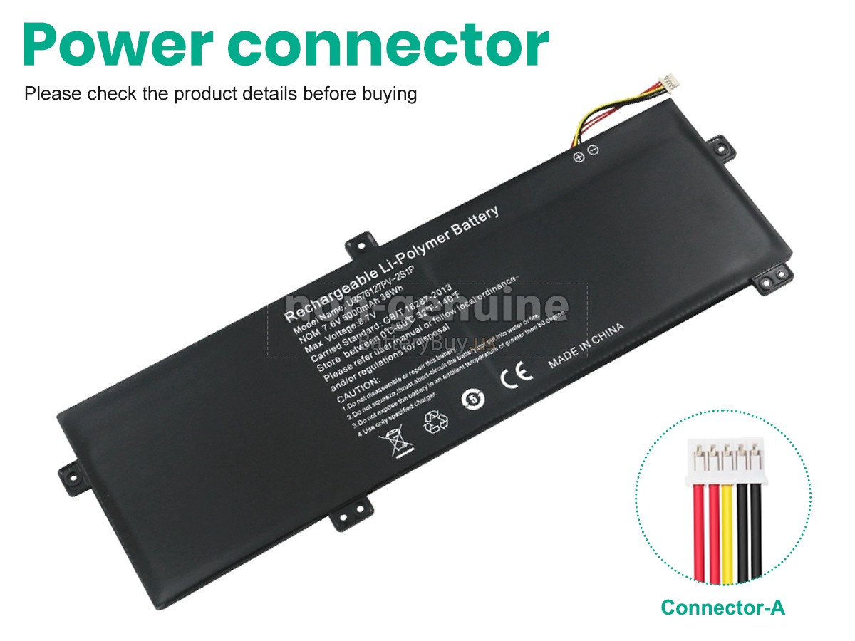 battery for Gateway U3576127PV-2S1P