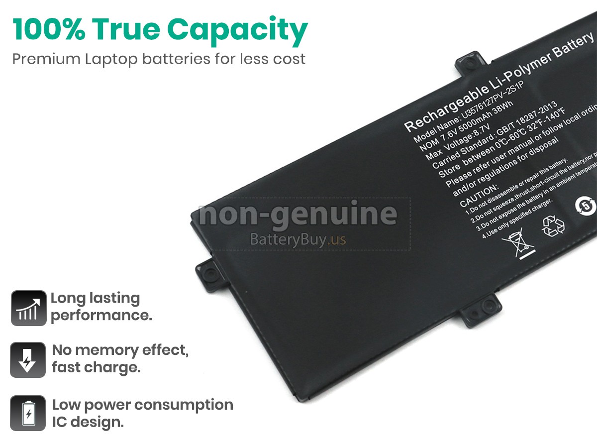 battery for Gateway U3576127PV-2S1P