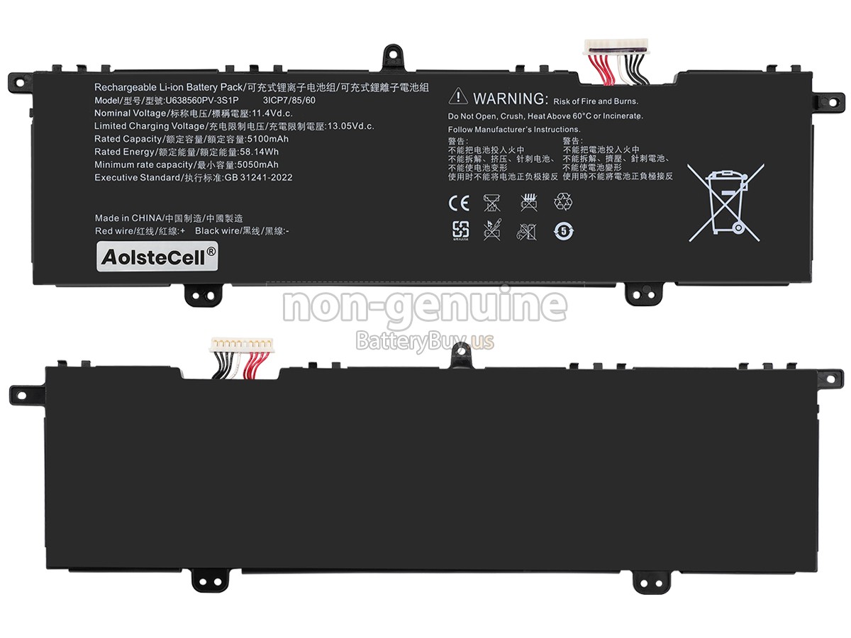 battery for Acer U638560PV-3S1P