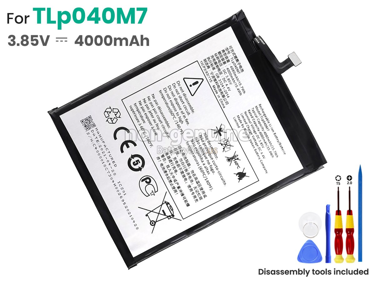 battery for Alcatel TLP040M7