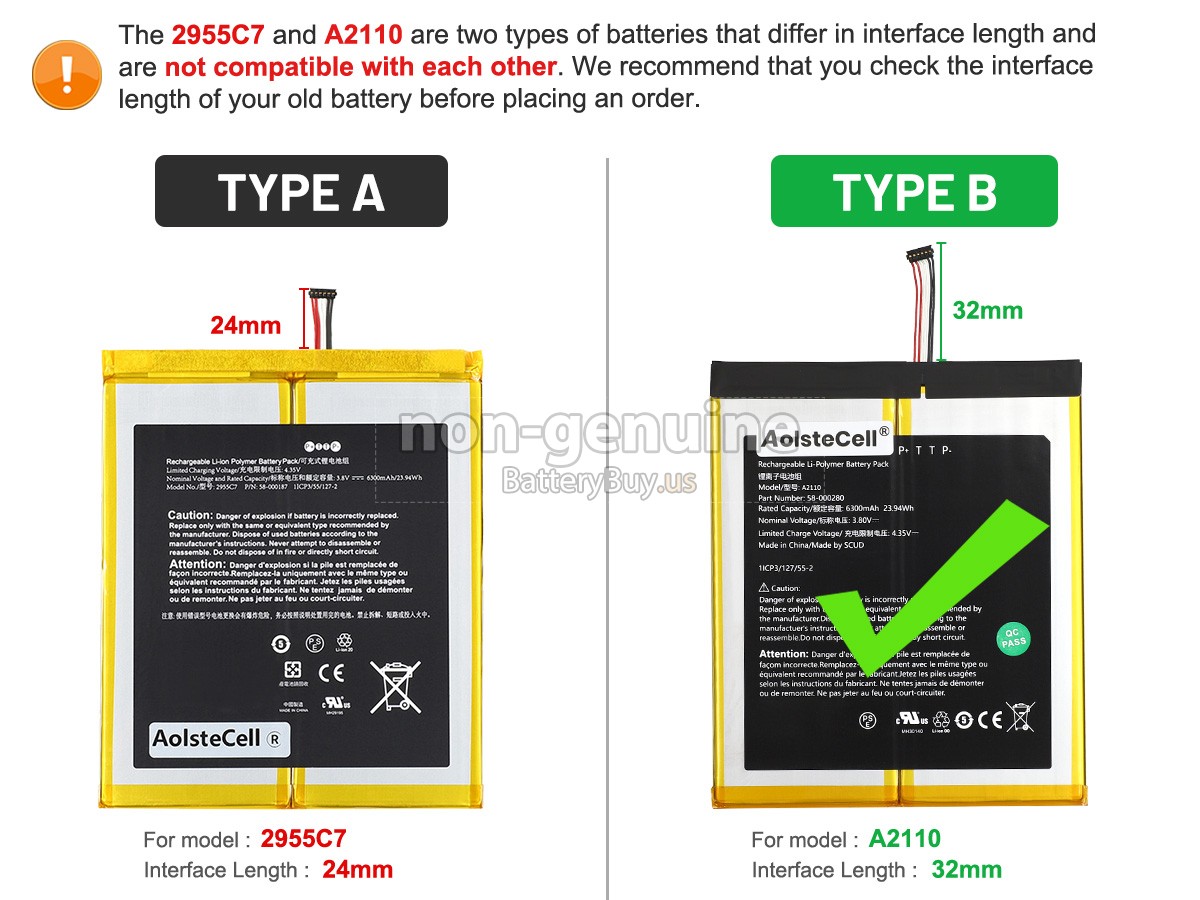 battery for Amazon T76N2B