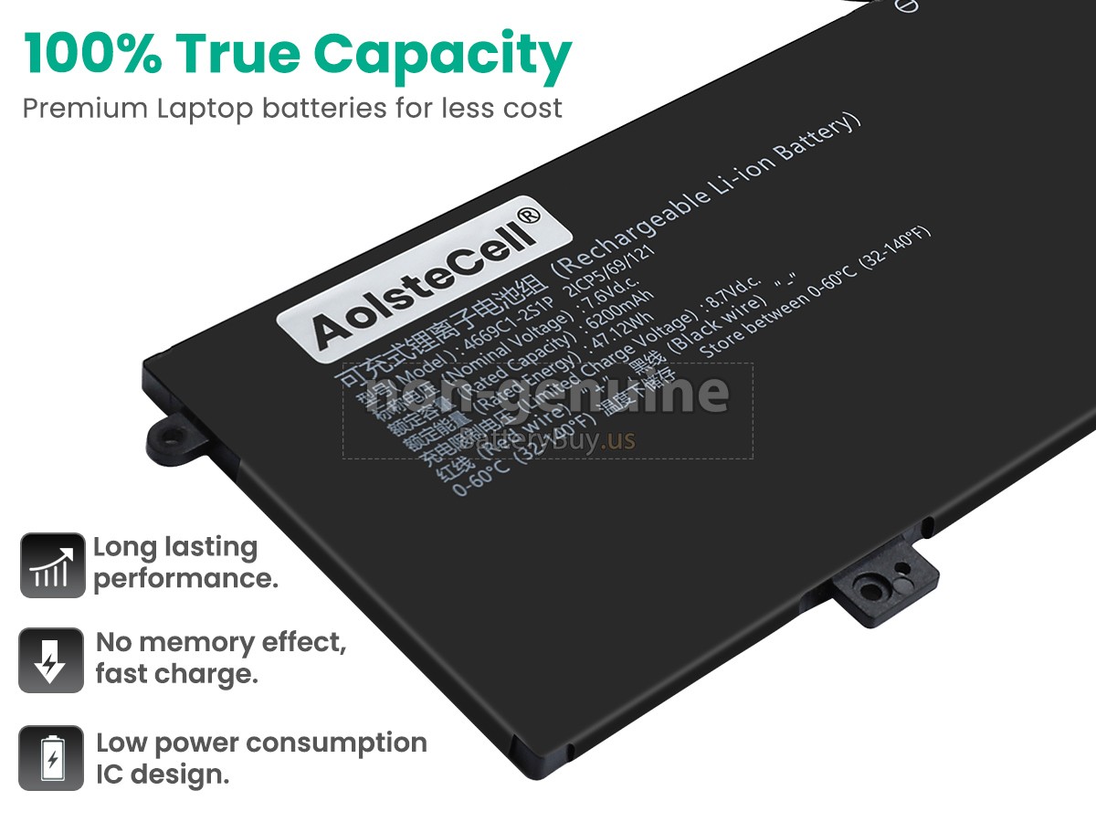 battery for AolsteCell 4669C1-2S1P