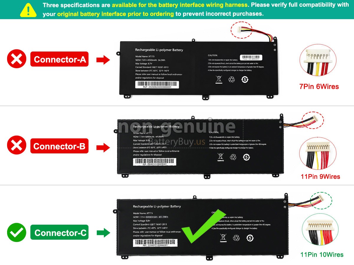 battery for AolsteCell XT173