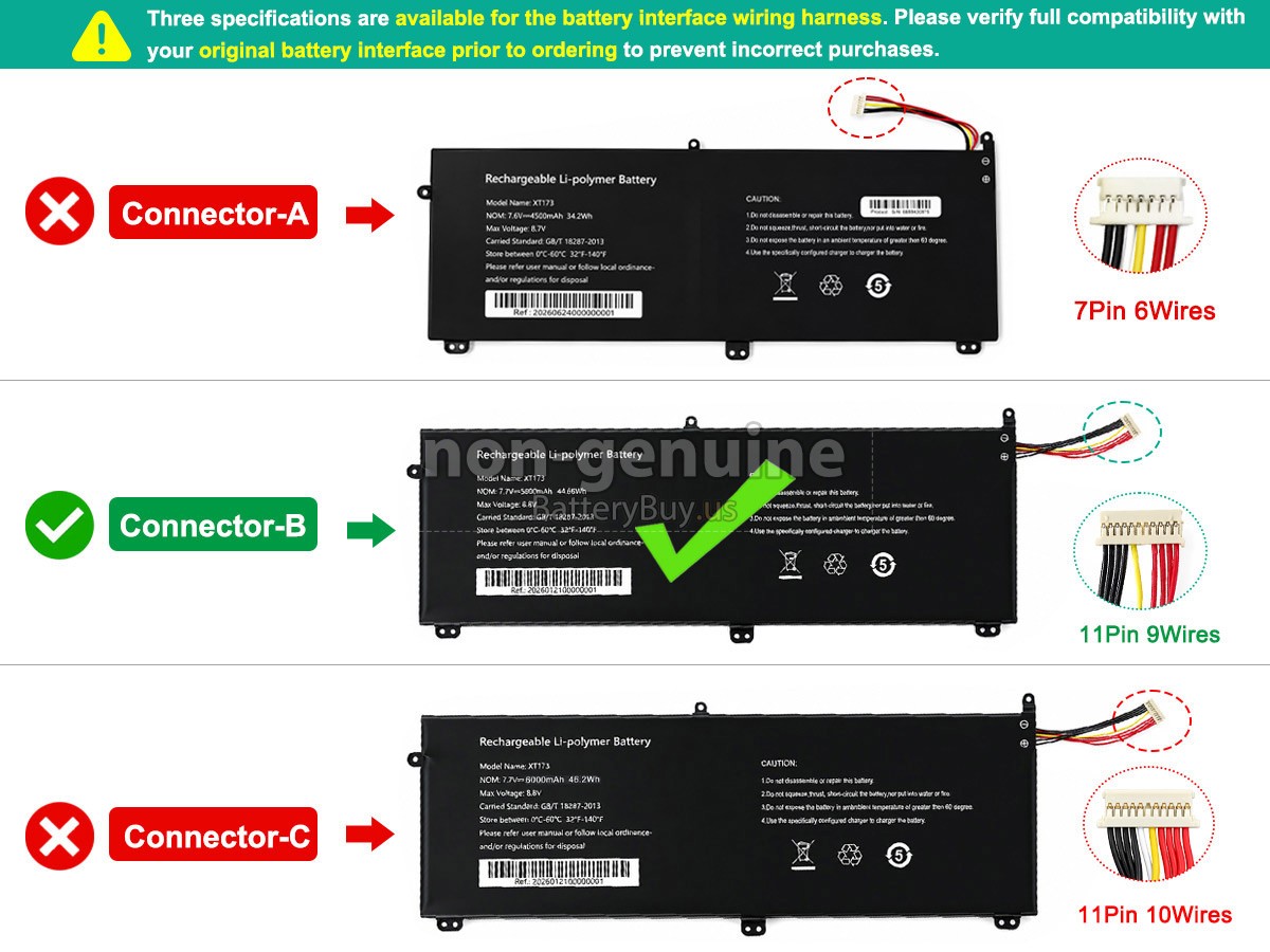 battery for AolsteCell XT173