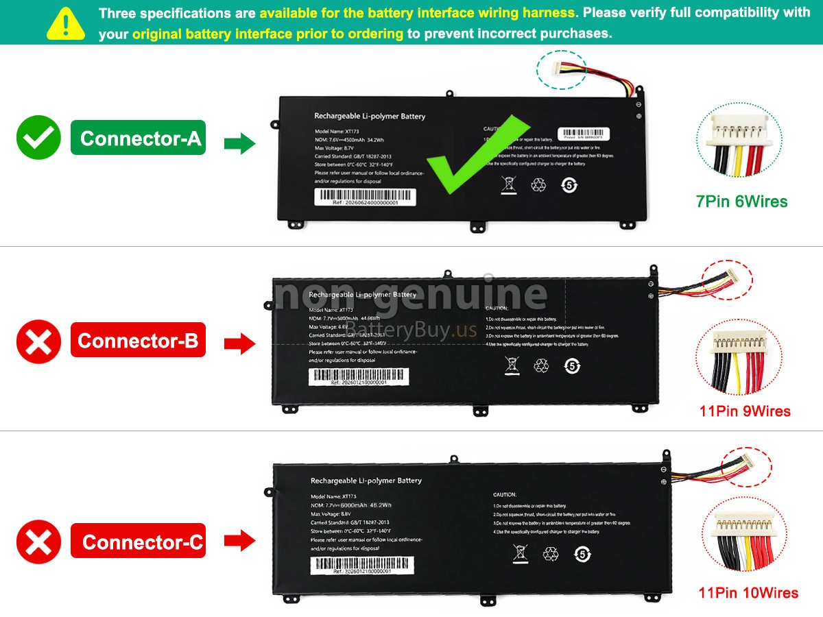 battery for AolsteCell XT173