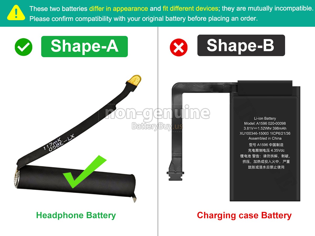 battery for Apple AIRPODS 1