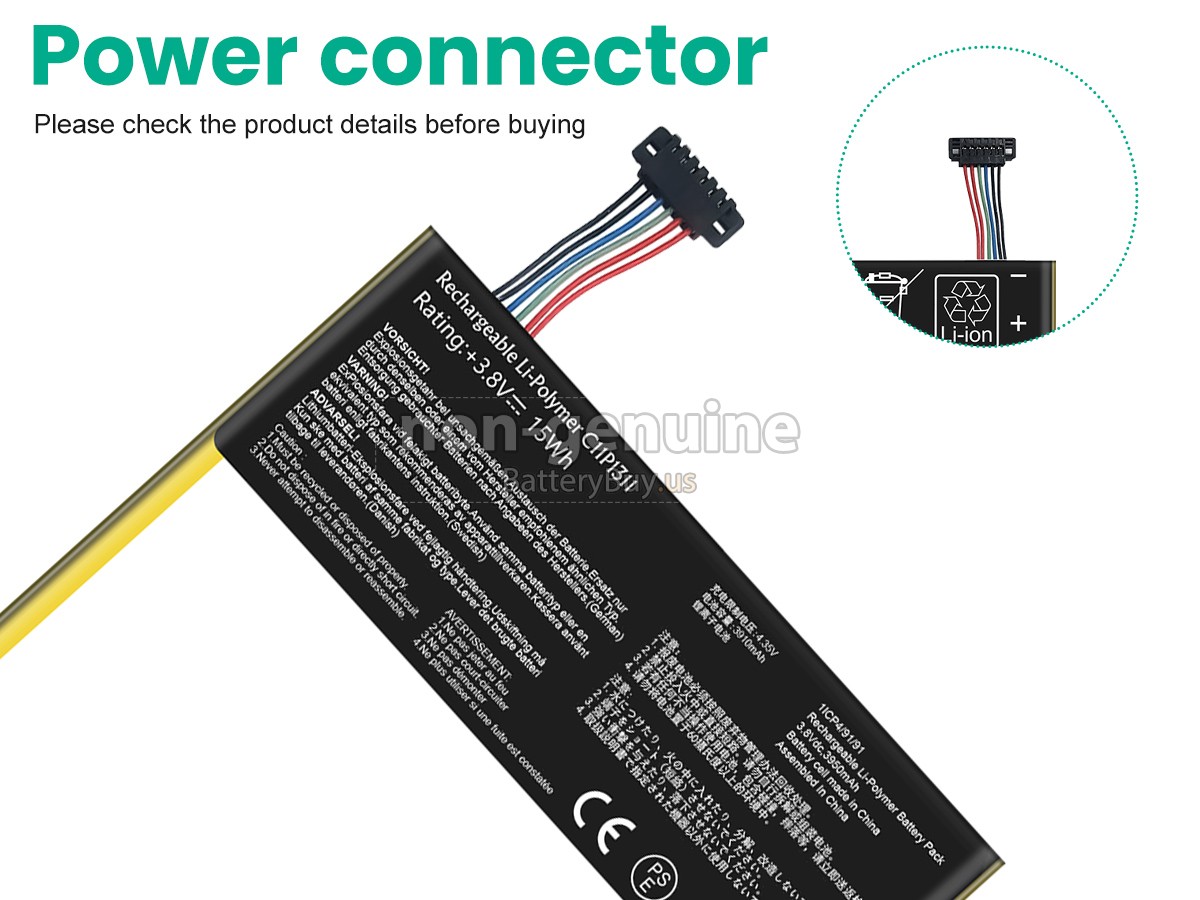 battery for Asus K00S
