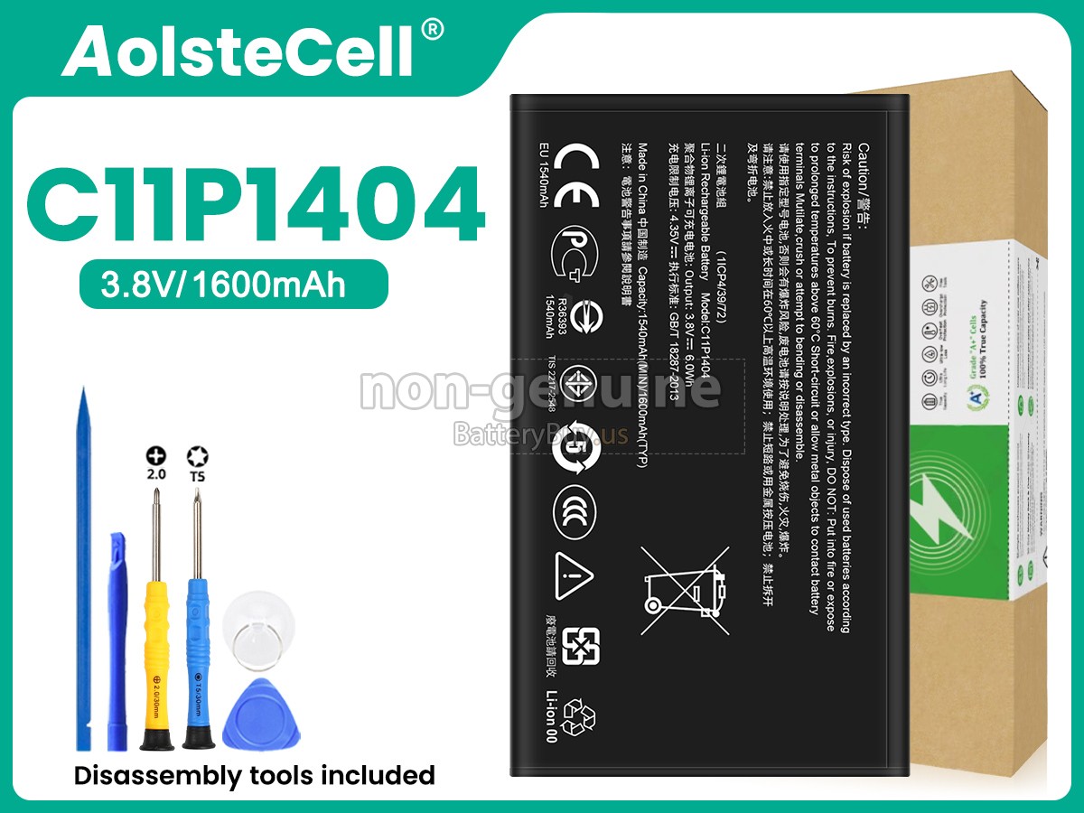 battery for Asus C11P1404