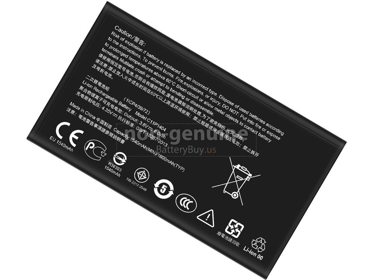 battery for Asus C11P1404