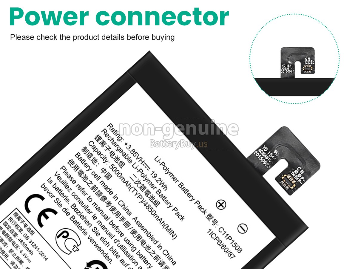 battery for Asus C11P1508