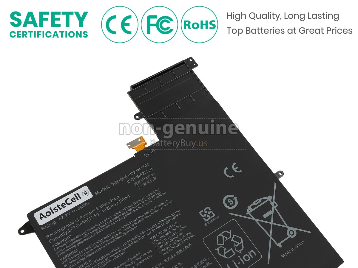 battery for Asus C21N1706(2ICP3/82/138)