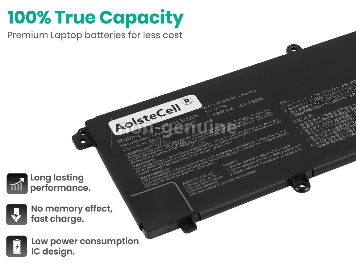 battery for Asus VivoBook 15 X1504ZA-BQ522W