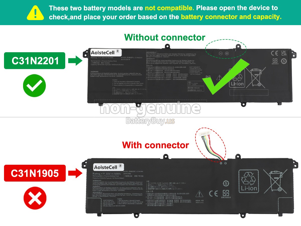 battery for Asus VivoBook 15 X1504ZA-BQ522W