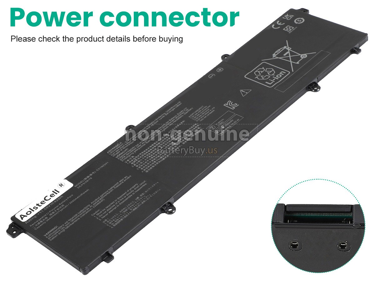 battery for Asus VivoBook 15 X1504ZA-BQ522W