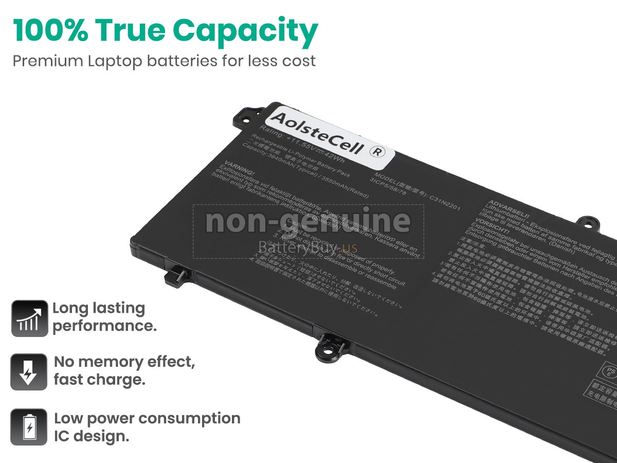 battery for Asus VivoBook 15 X1504ZA-BQ522W