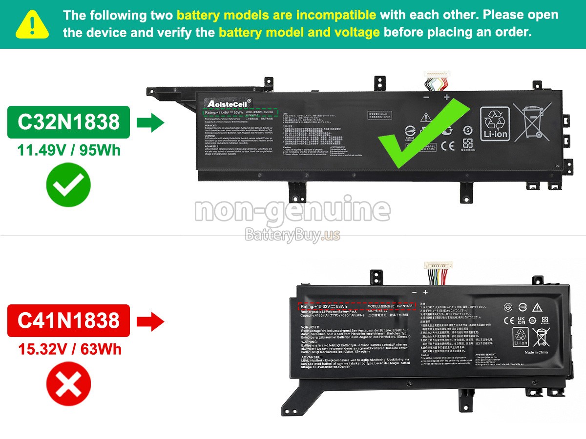 battery for Asus ProART STUDIOBook Pro X W730G2T