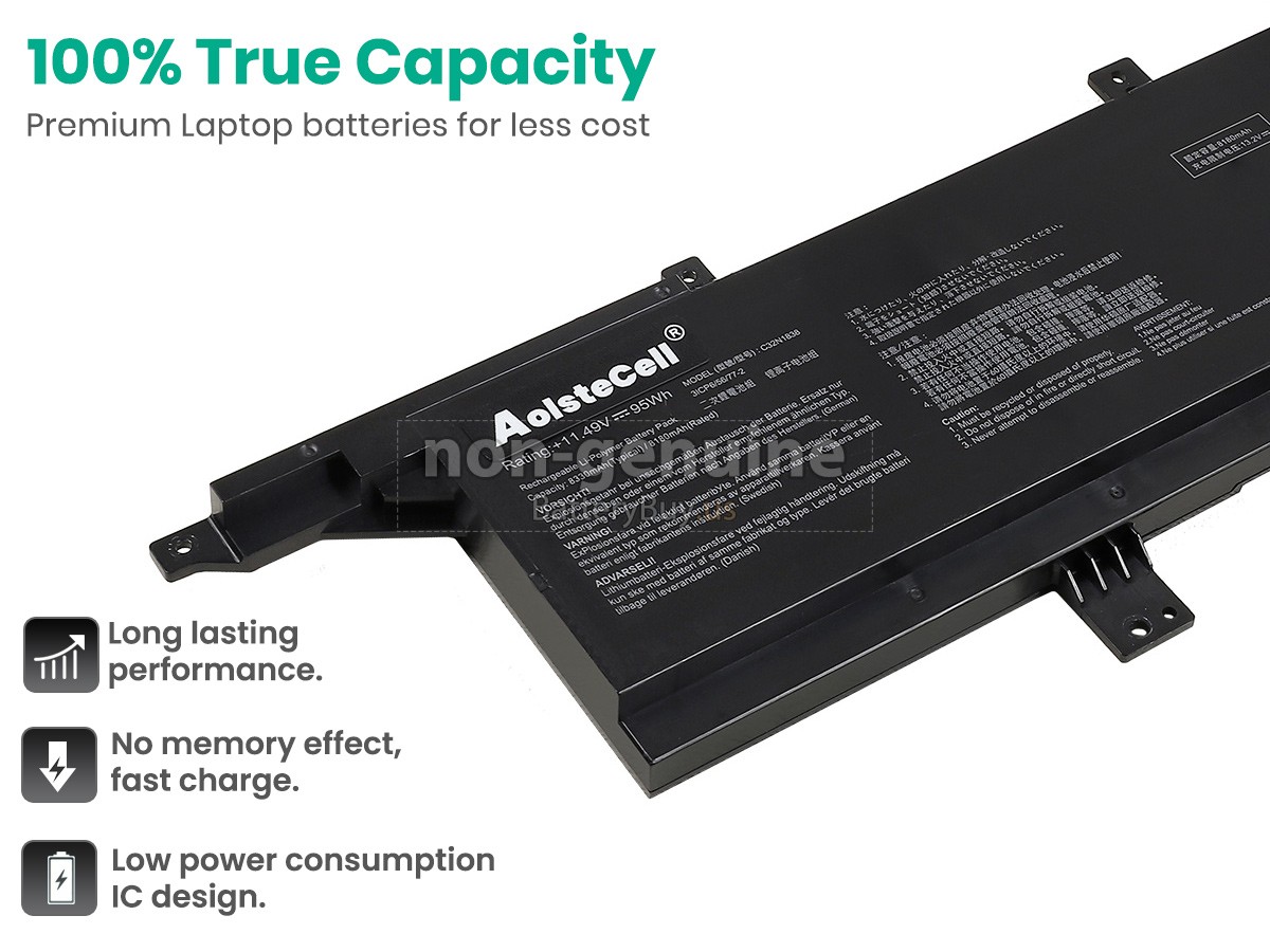 battery for Asus ProART STUDIOBook Pro X W730G2T