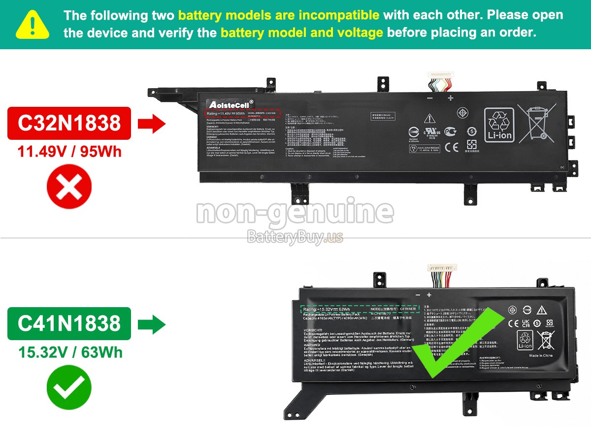 battery for Asus ProART STUDIOBook Pro X W730G2T