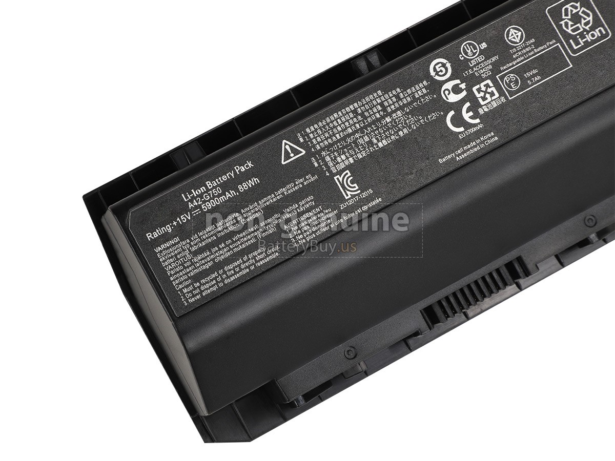 battery for Asus G750JS