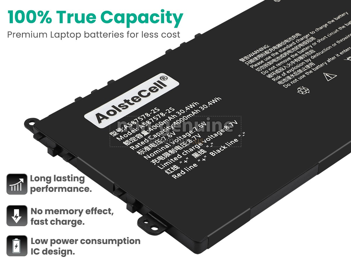 battery for AXIOO A587578-2S