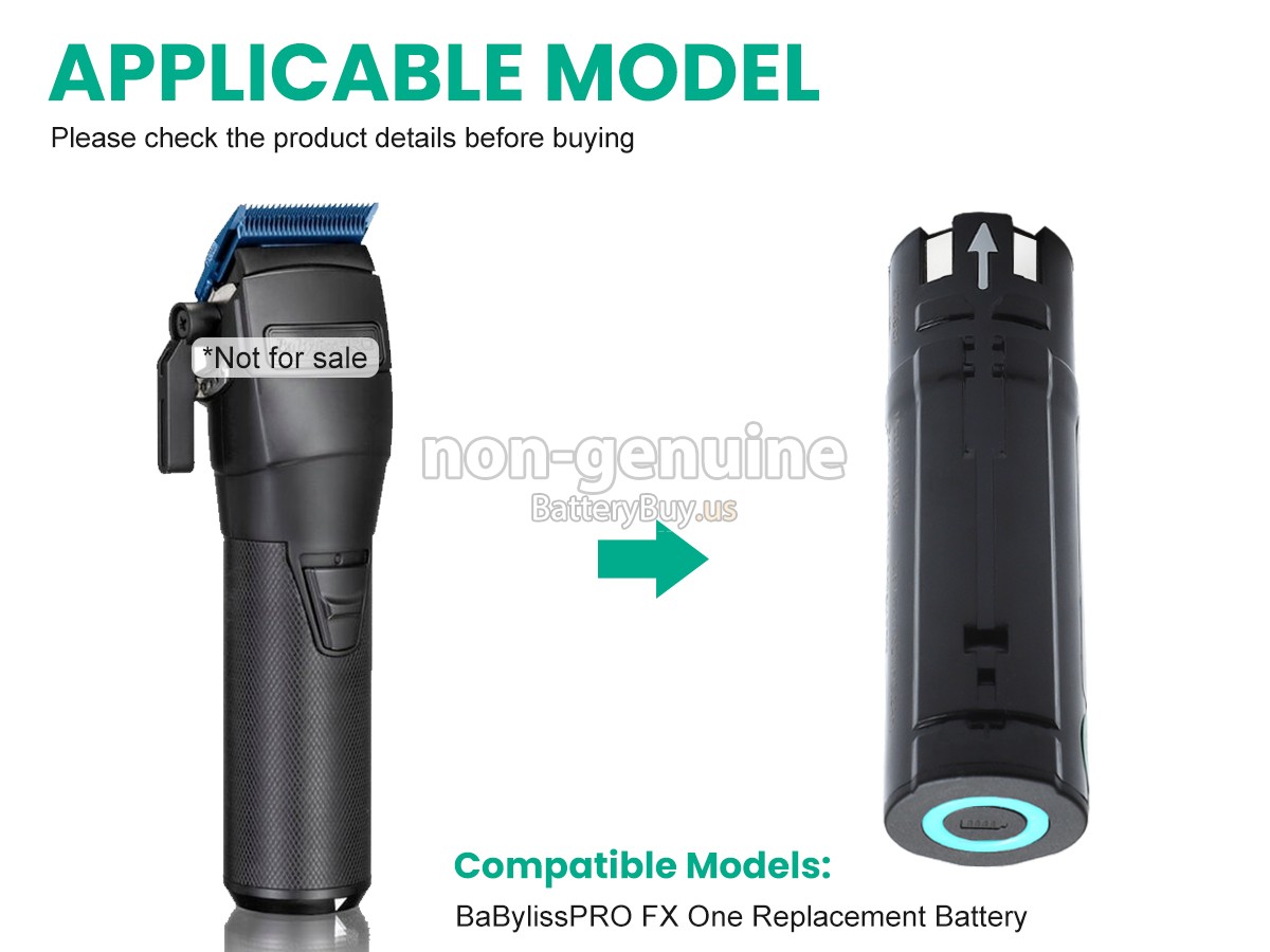 battery for BaBylissPro GOLDFX FX899G