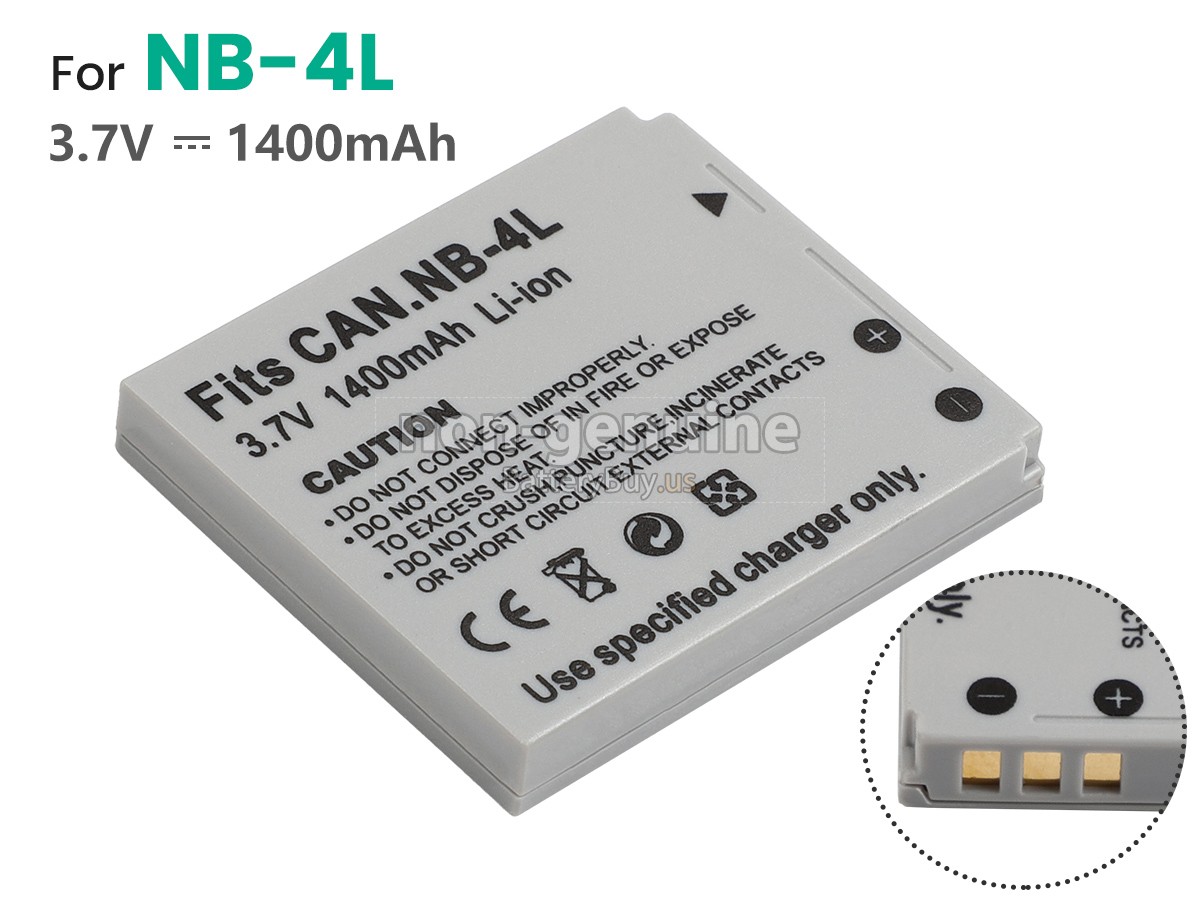 battery for Canon POWERSHOT SD300