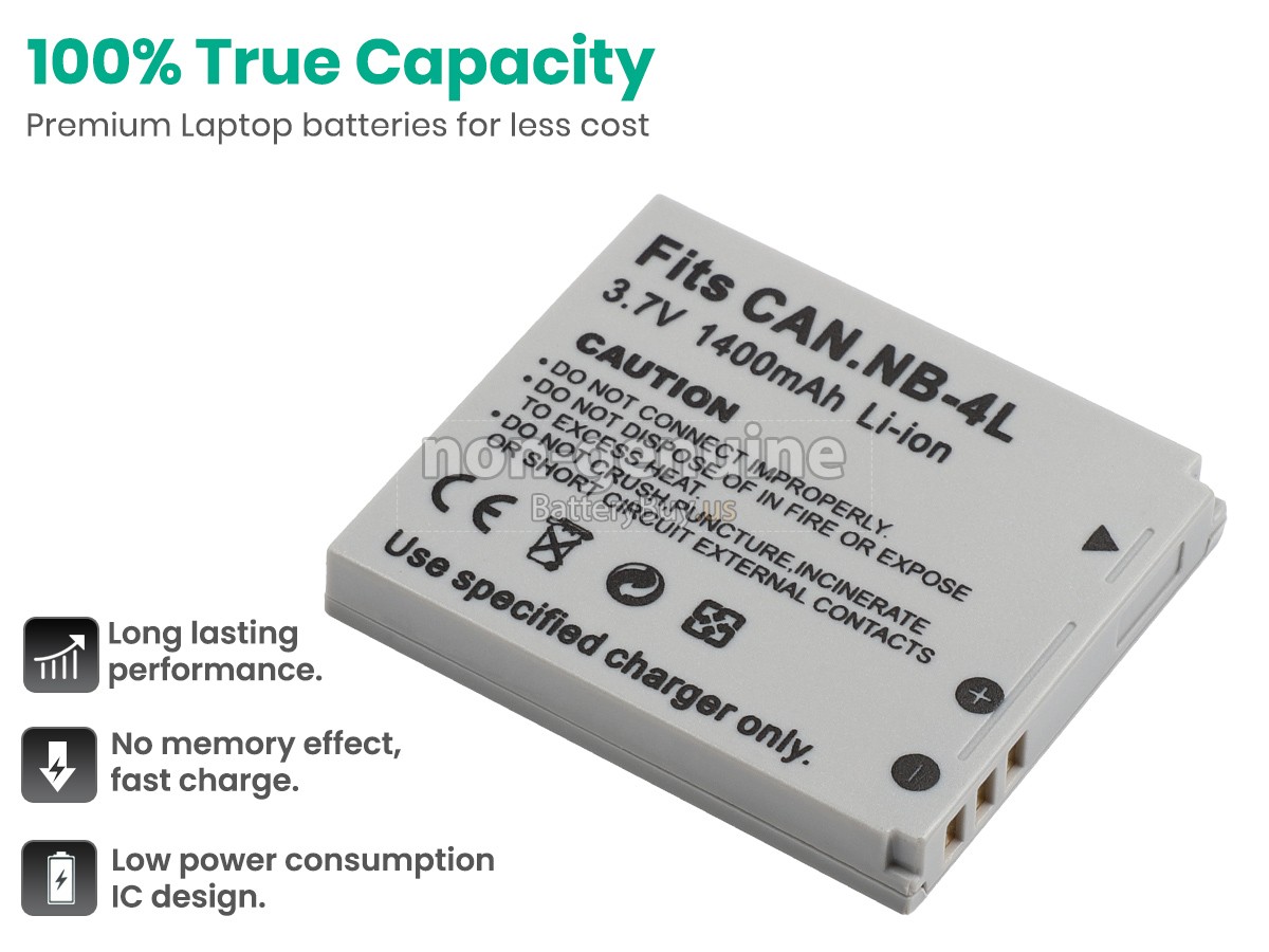 battery for Canon POWERSHOT SD300