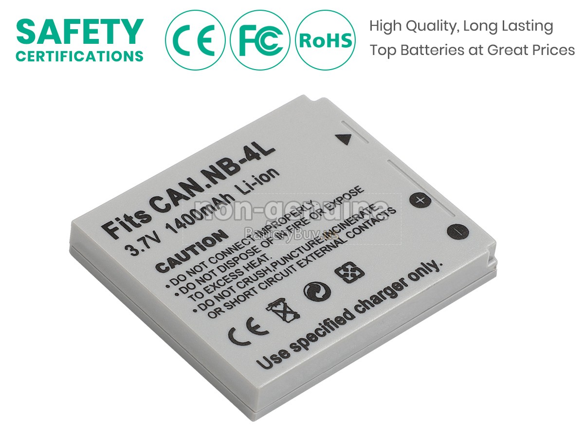 battery for Canon POWERSHOT SD300