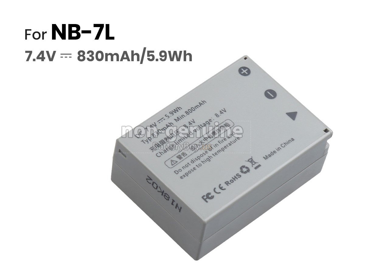battery for Canon NB-7L