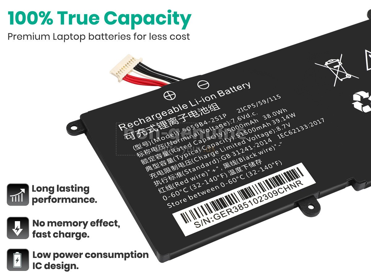 battery for CHUWI 5059B4-2S-1