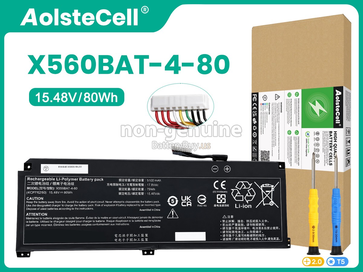 battery for Clevo 6-87-X560S-81N00