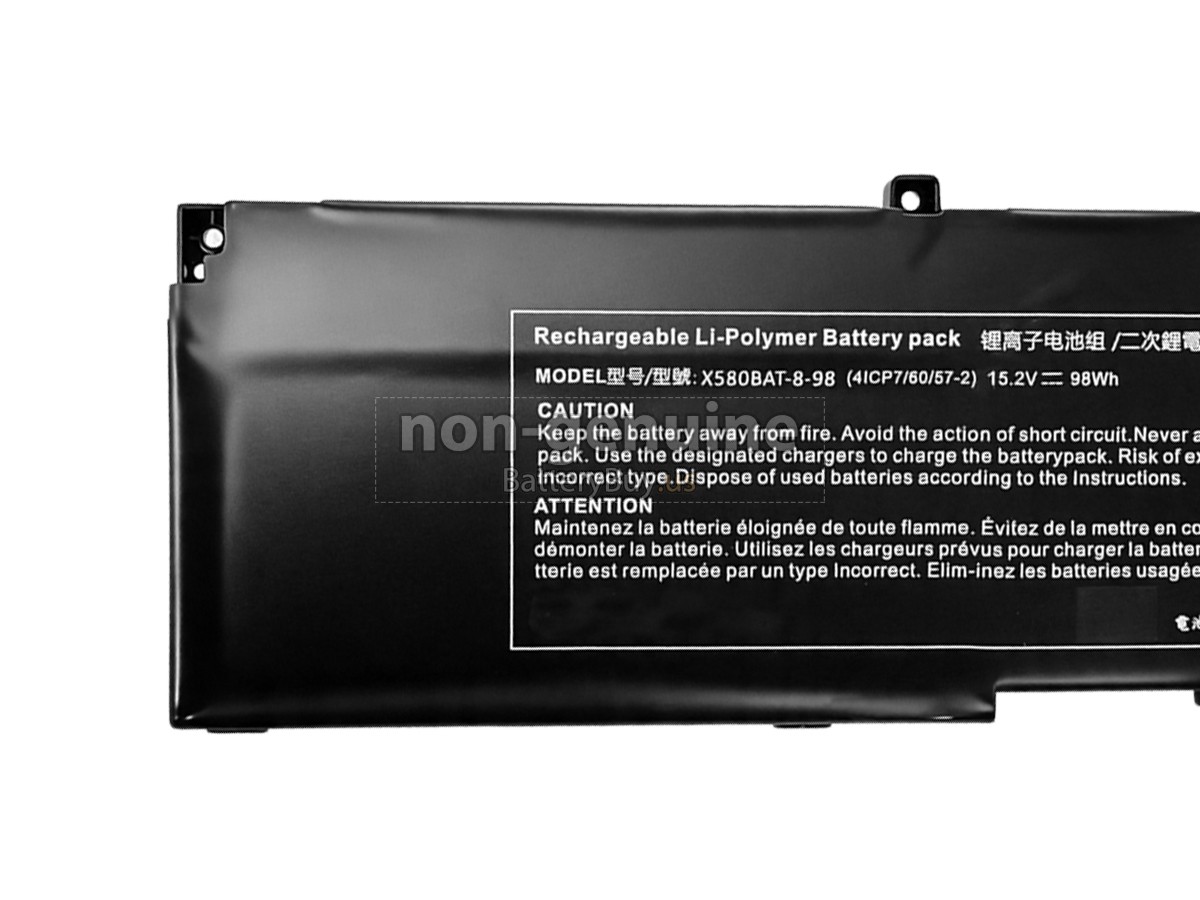 battery for Clevo 6-87-X580S-94J00