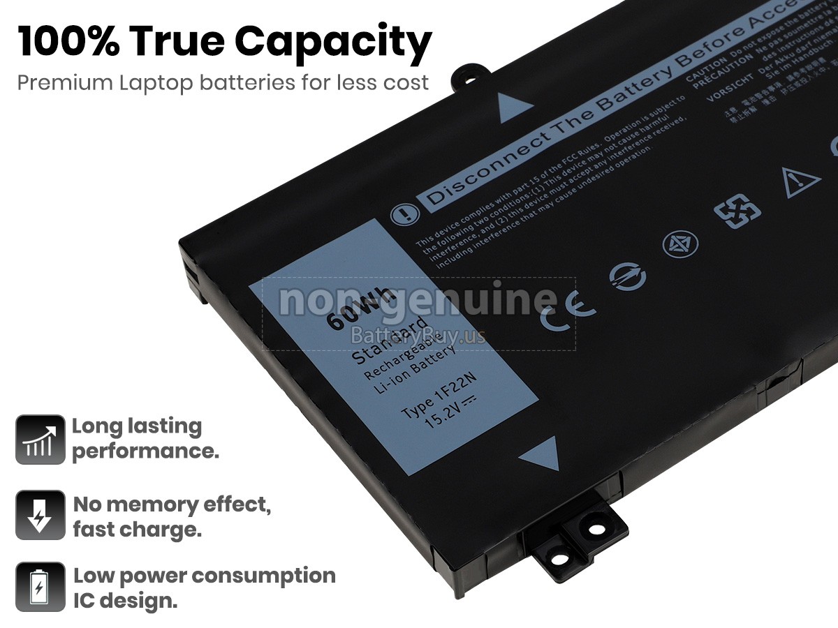 battery for Dell 1F22N