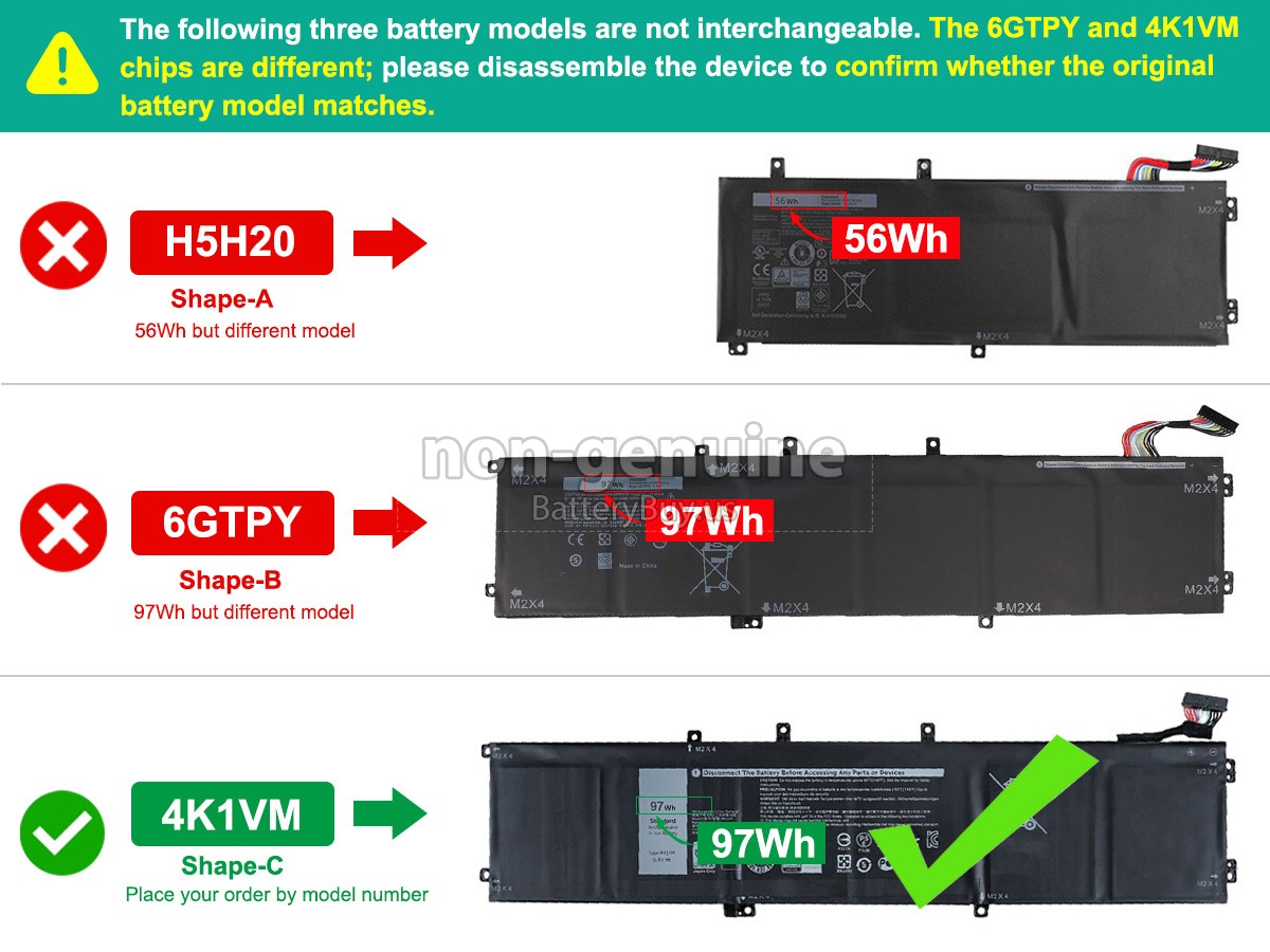 battery for Dell P102F003
