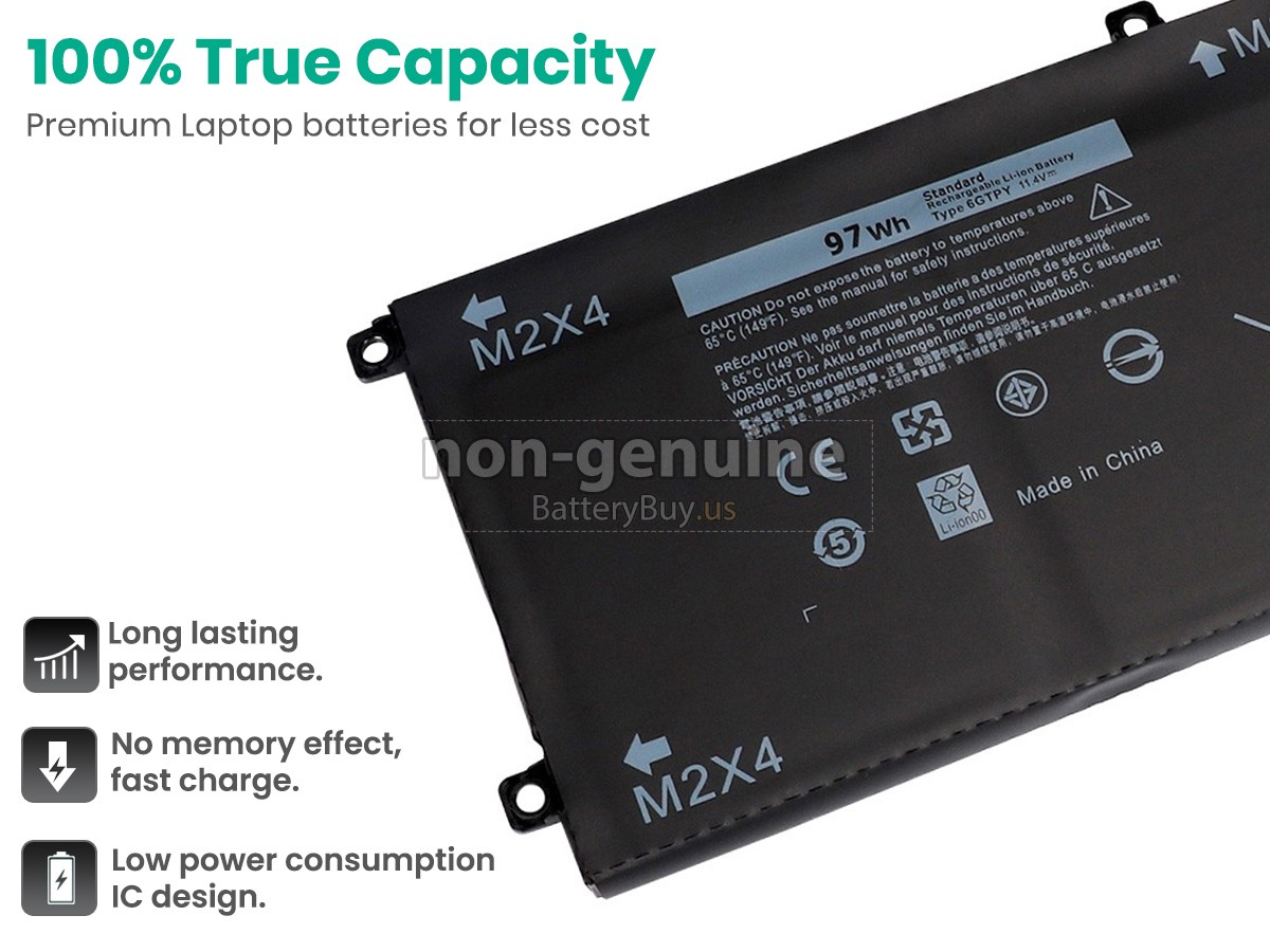 battery for Dell P102F003