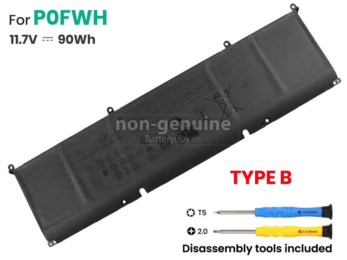 battery for Dell P132F003