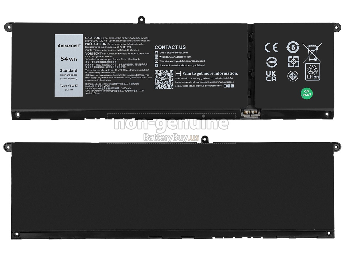 battery for Dell V6W33-A