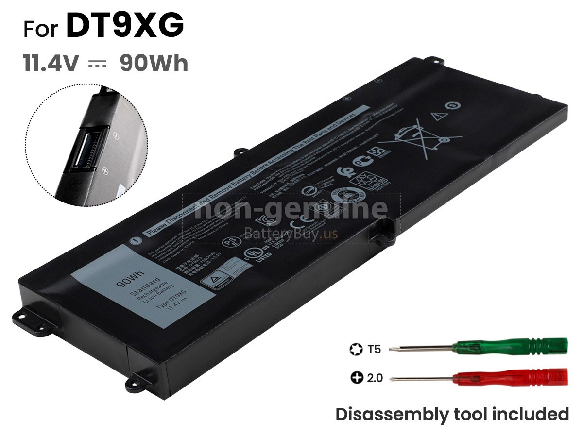 battery for Dell DT9XG