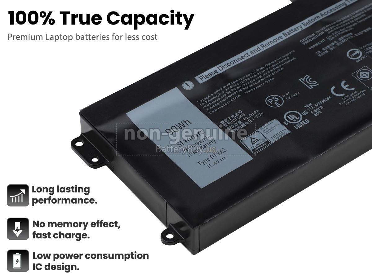 battery for Dell DT9XG