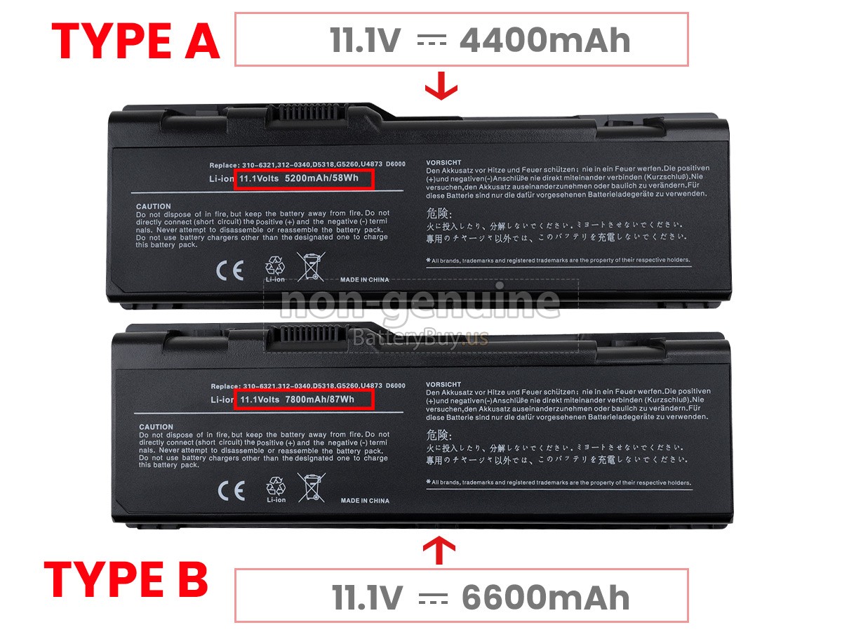 battery for Dell Inspiron 9200