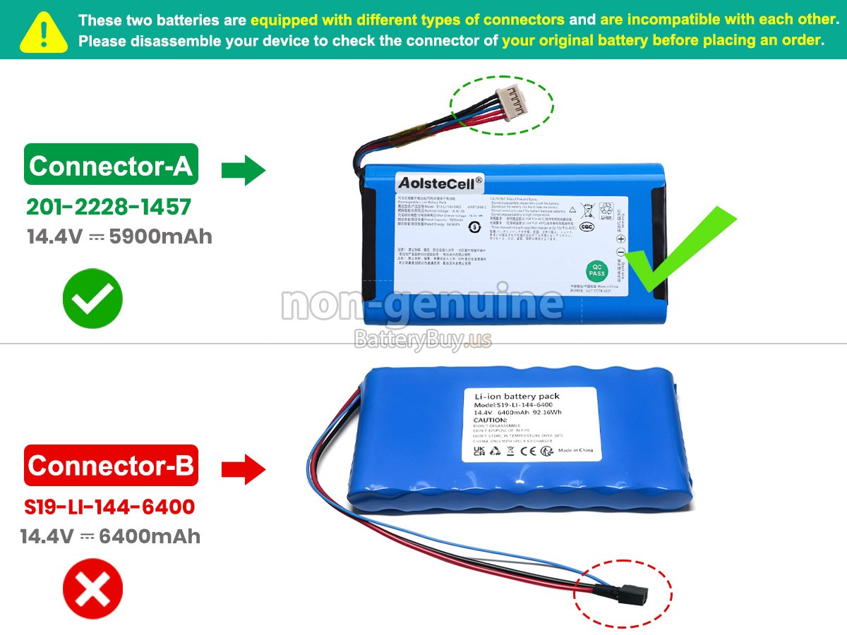 battery for Ecovacs S19-LI-144-6400