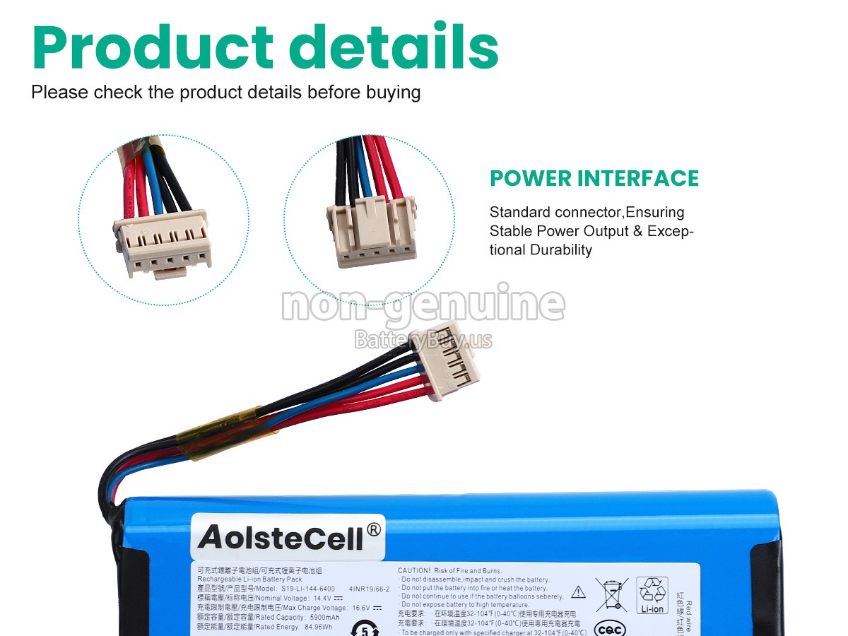 battery for Ecovacs S19-LI-144-6400