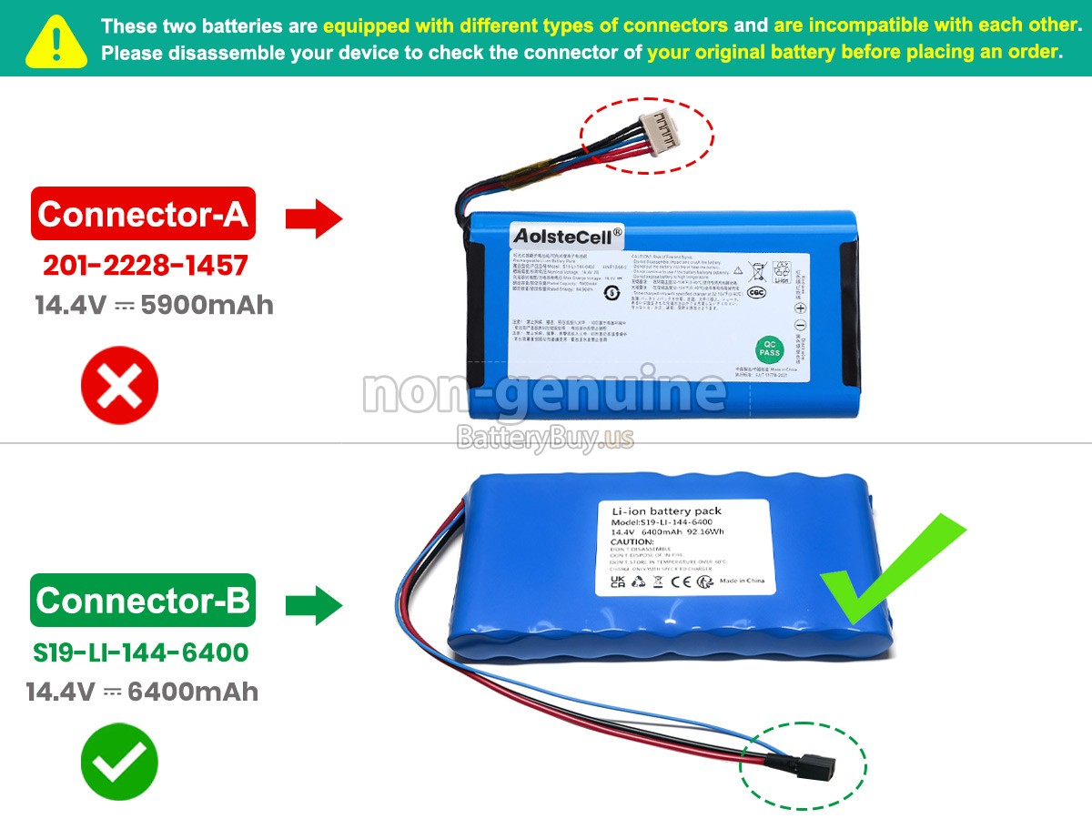 battery for Ecovacs S19-LI-144-6400