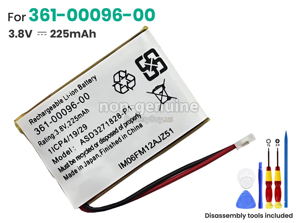 battery for Garmin ASDB371828-P1