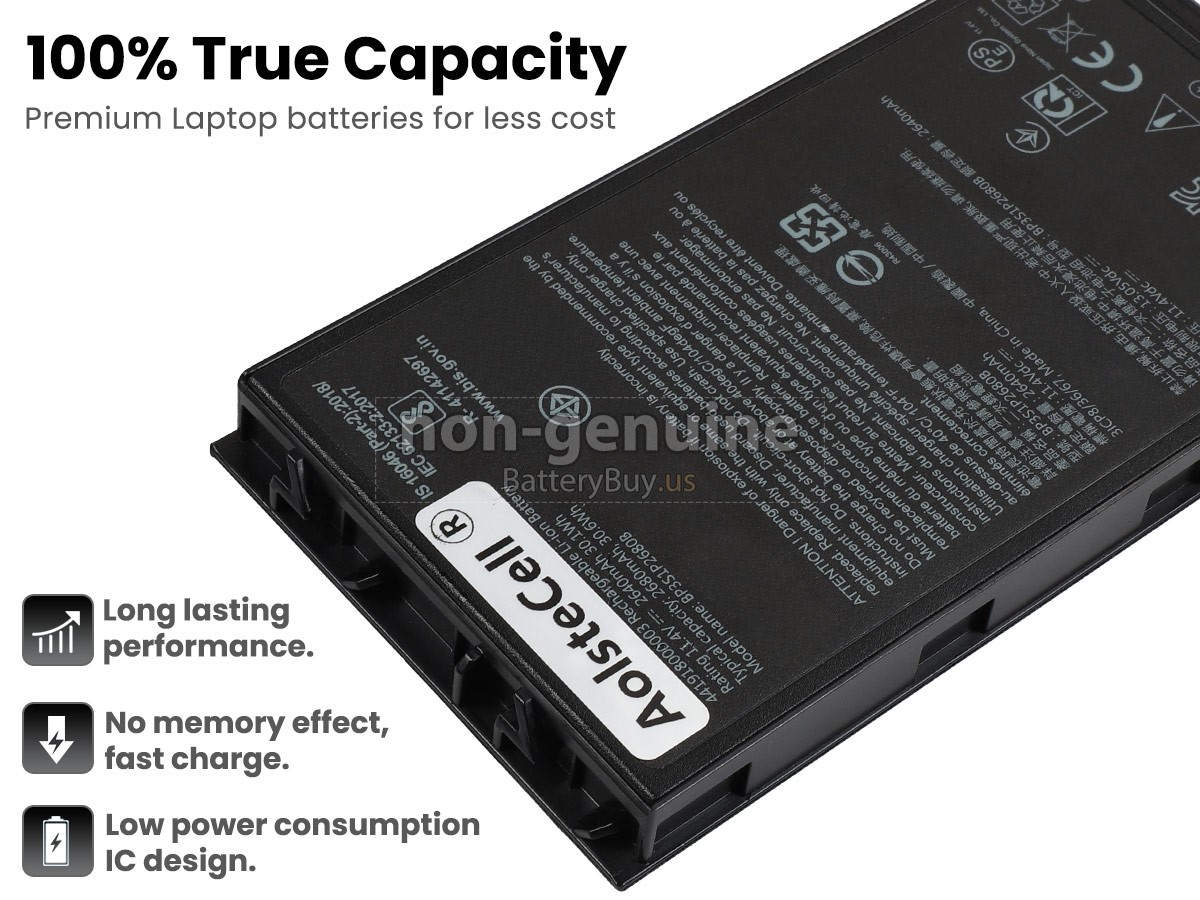 battery for Getac BP3S1P2680B