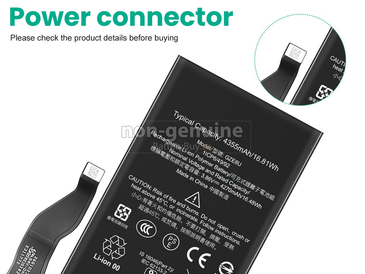 battery for Google GZE8U