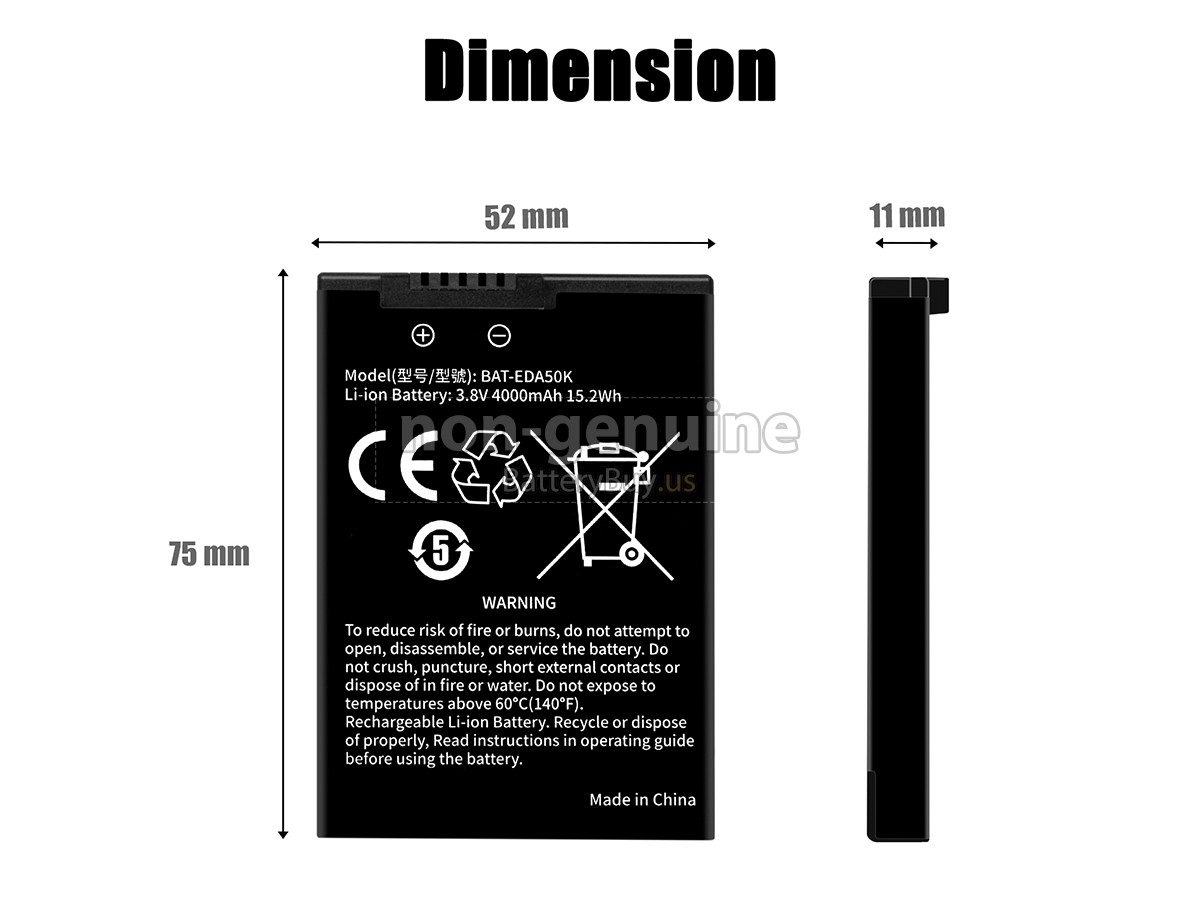 battery for Honeywell EDA50HC