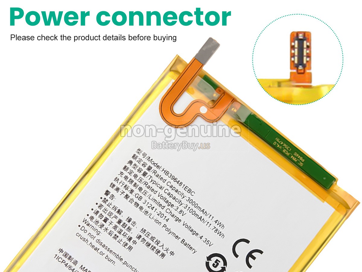 battery for Honor HB396481EBC