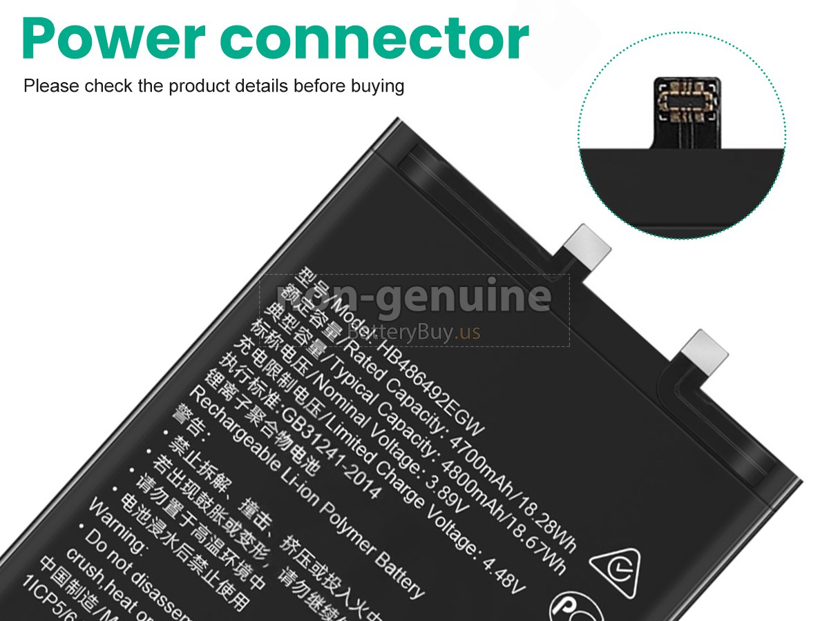 battery for Honor 80 PRO